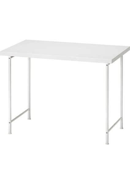 Lınnmon Çalışma Masası Beyaz 100 x 60 cm Ayarlanabilir Ayaklar
