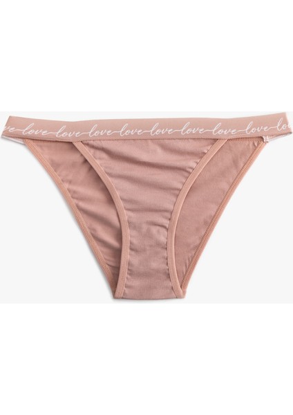 Rahat Kalıp Elastik Bel Detaylı Pamuklu Külot