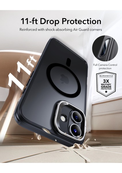 Iphone 16 Halolock Mag Safe Classic Hybrid Stantlı Silikon Kılıf - Kamera Kontrol Buton modelleri