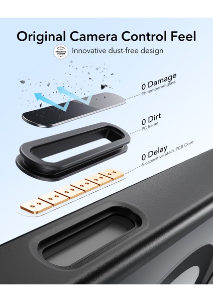 Iphone 16 Halolock Mag Safe Classic Hybrid Stantlı Silikon Kılıf - Kamera Kontrol Buton indirimleri