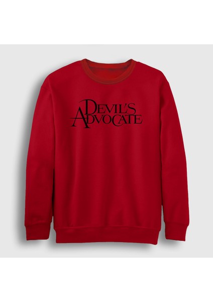 Unisex Kırmızı Şeytanın Avukatı Hediye Devil's Advocate Sweatshirt