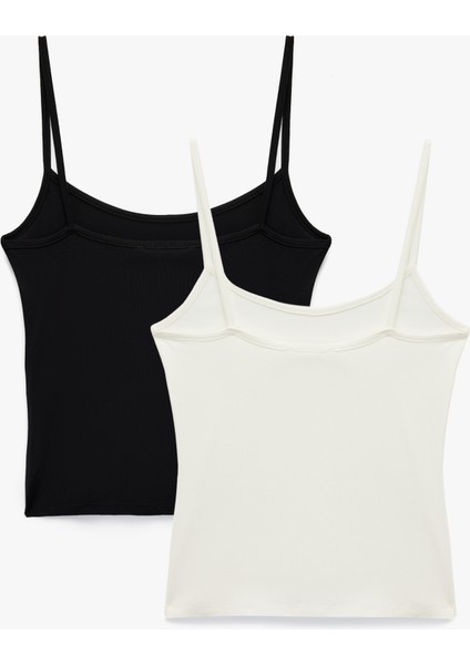 Viskon Kumaş Slim Fit 2'li Ince Askılı Atlet fiyatları