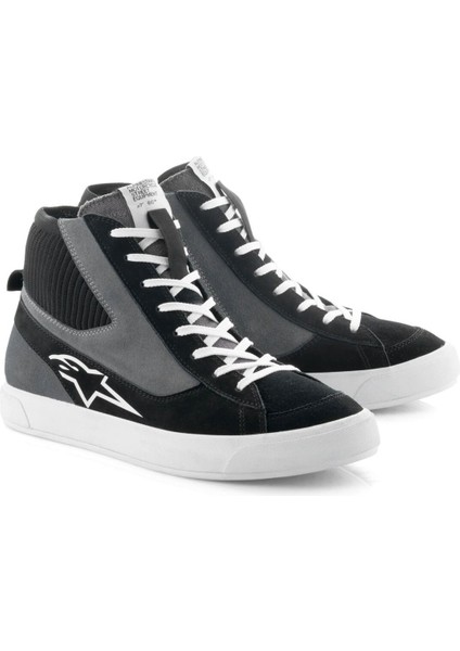 Stated Korumalı Motosiklet Botu Siyah Gri Beyaz