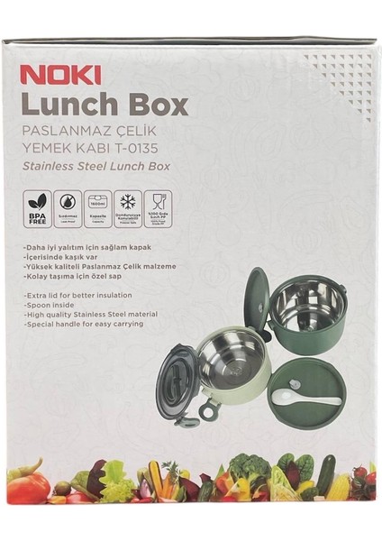 Paslanmaz Çelik Beslenme Yemek Kabı 1600 ml fırsatları