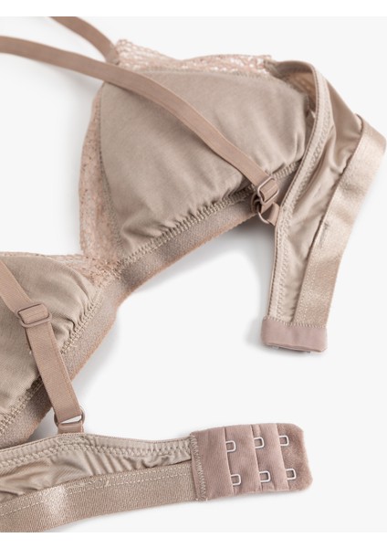 Dantel Detaylı Rahat Kalıp Desteksiz Balensiz Sütyen modelleri