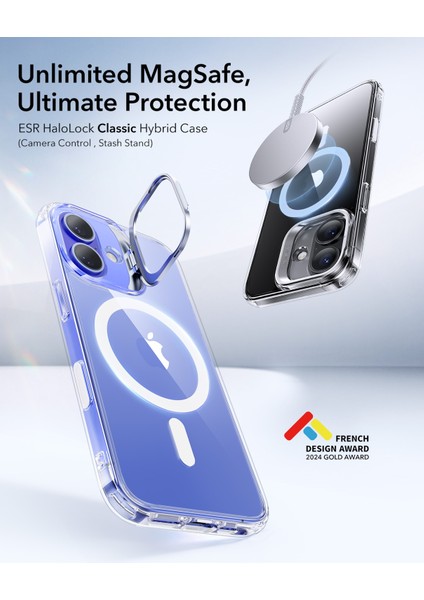 Iphone 16 Halolock Mag Safe Classic Hybrid Stantlı Silikon Kılıf - Kamera Kontrol Buton fiyatları