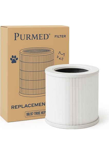 Xiaomi Smart Pet Care Air Purifier Uyumlu H13 HEPA + Aktif Karbon Yedek Filtre