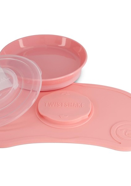 Vakumlu Tabak ve Mama Altlığı Seti I Pembe