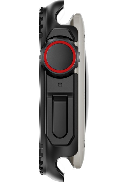 Apple Watch Series 4/5/6/se/se (2022)/SE (2023) Için 44 mm Metal Koruyucu Çerçeveli Saat Kılıfı - Siyah (Yurt Dışından) fırsatları