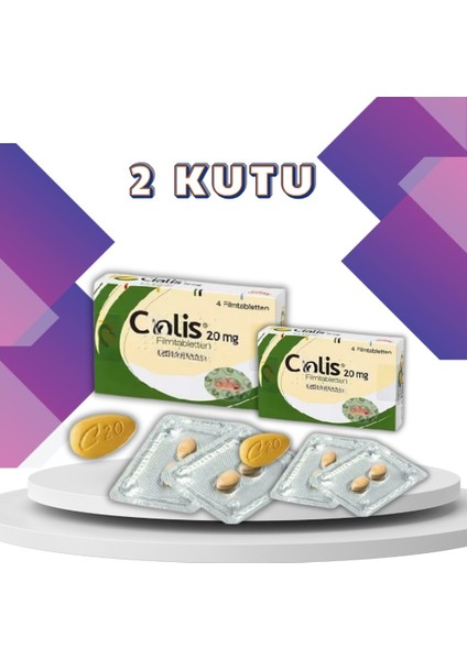 CİALİS_20 Mg 4 Kullanım 2 Kutu Vialis