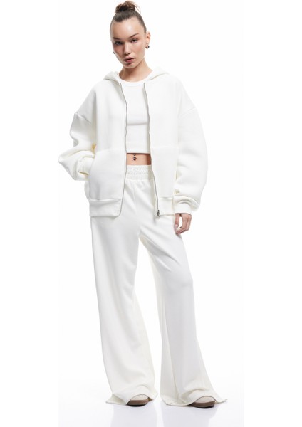 Şardonlu Kapşonlu Uzun Kollu Fermuarlı Sweatshirt fiyatları