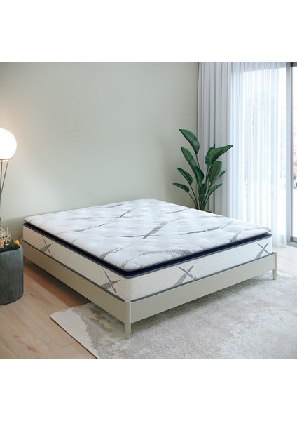 Aqualis Çift Kişilik Pedli Paket Yaylı Yatak 30 cm
