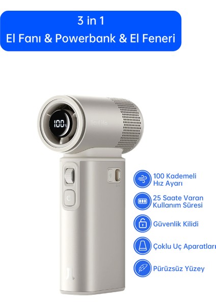 Handheld Fan Ultra 2 Güçlü El Fanı 9000MAH