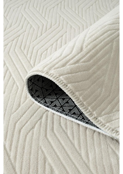 Myra Bej Yıkanabilir Kaymaz Taban Bambu Yumuşak Dokulu Kesme Halı Mutfak Salon Koridor Halısı modelleri