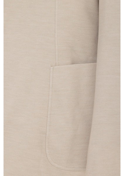 Bej Regular Desenli Mono Yaka 6 Drop Ceket fırsatları