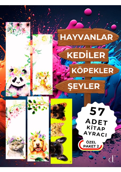 57'li Kitap Ayracı Seti - Özel Paket2