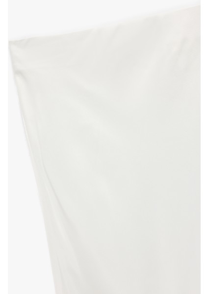 Viskon Midi Boy Kloş Saten Etek modelleri