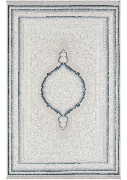 Feel FL001M Krem Halı Avangard Desenli Akrilik Tozu Az Pamuk Taban Salon Halısı Yatak Odası Koridor modelleri