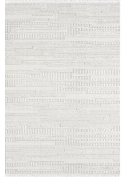 Feel FL005A Beyaz Halı Modern Desen Akrilik Tozu Az Pamuk Taban Salon Halısı Yatak Odası Koridor modelleri