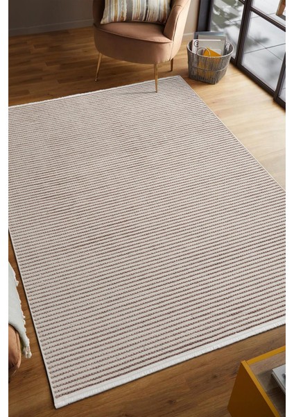 Hena HN003A Beyaz Şönil Kilim Bej Detaylı Ince Yumuşak Tozsuz Kaymaz Taban Makinada Yıkanabilir Halı fiyatları