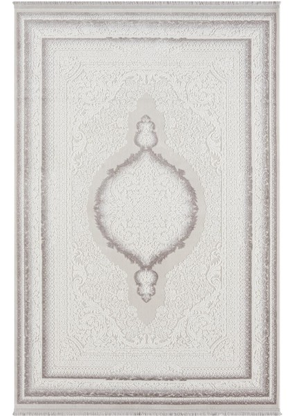 Feel FL001A Krem Halı Avangard Desenli Akrilik Tozu Az Pamuk Taban Salon Halısı Yatak Odası Koridor modelleri