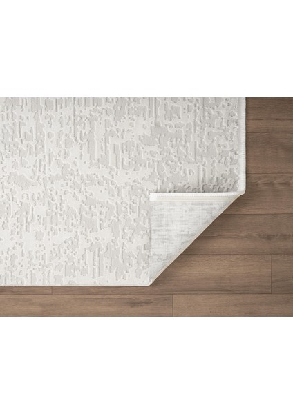 Vısta VS017W Beyaz Halı Modern Desen Antialerjik Pamuk Taban Yıkanabilir Salon Halısı Yatak Odası indirimleri