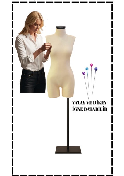 Pantolon Giyebilen 40 Beden Süngerli Terzi Mankeni Prova Mankeni Pac-01