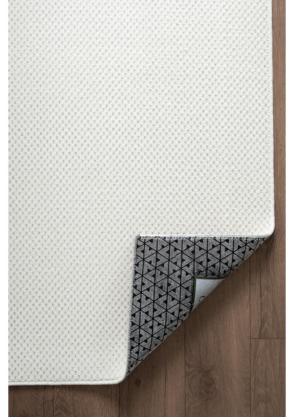 Petek Beyaz Yıkanabilir Kaymaz Taban Yumuşak Dokulu Peluş Kesme Halı Mutfak Koridor Salon Halısı indirimleri