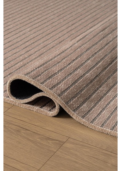 Hena HN007A Vizon Şönil Kilim Ince Yumuşak Toz Yapmaz Kaymaz Taban Makinada Yıkanabilir Modern Halı modelleri