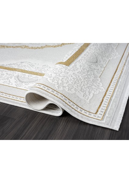 Nexus NX001A Krem Halı Klasik Desen Antialerjik Pamuk Taban Salon Halısı Yatak Odası Mutfak Koridor fırsatları