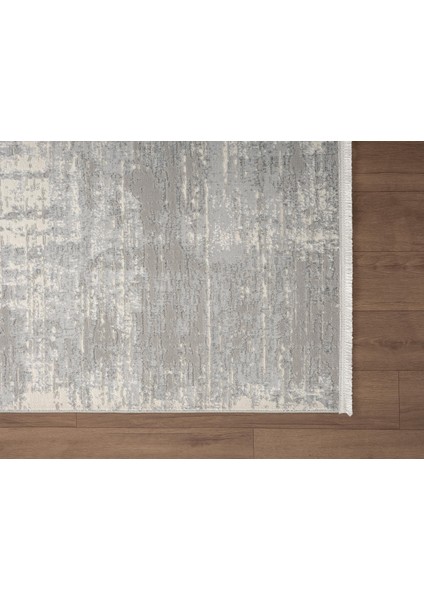 Loya LY008G Gri Halı Modern Desenli Antialerjik Pamuk Taban Salon Halısı Yatak Odası Koridor fırsatları