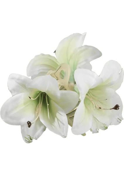 Awaytr Kravat Boyalı Lily Çiçek Saç Pençeleri Yapay Çiçek Saç Klipleri Yengeç Kadınlar Için Kız Hediye Saç Aksesuarları Sevgililer Şapkalar Renk: C (Yurt Dışından)