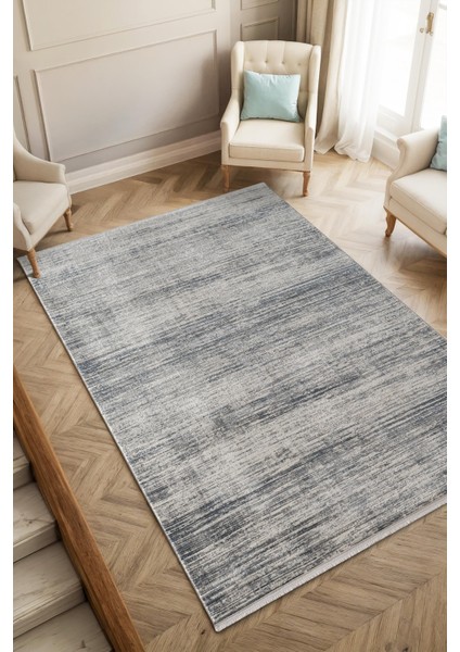 Loya LY010M Beyaz Halı Modern Desenli Antialerjik Pamuk Taban Salon Halısı Yatak Odası Koridor