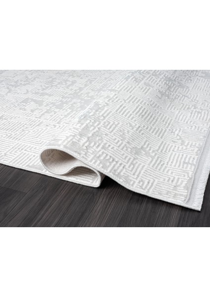 Nexus NX012A Gri Halı Modern Desen Antialerjik Pamuk Taban Salon Mutfak Halısı fırsatları