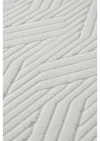 Myra Beyaz Yıkanabilir Kaymaz Taban Bambu Yumuşak Dokulu Kesme Halı Mutfak Salon Koridor Halısı fırsatları