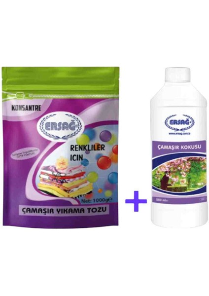 Çamaşır Kokusu 500 ml + renkliler Için Çamaşır Yıkama Tozu 1000GR