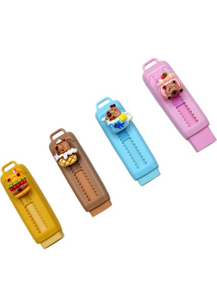 Capybara Sürgülü Silgi (ER-4520) 4 Adet