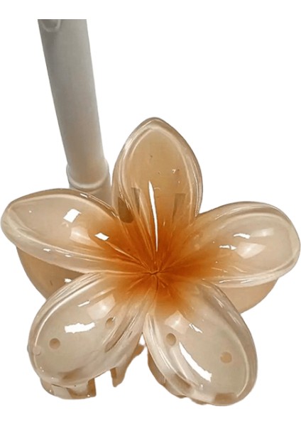 Kırmızı Çiçek Saç Klipleri Kadınlar Için Modaya Uygun Tatlı Saç Pençeleri Yengeç Kelepçesi Ettes Mujer Hawaiiian Girek Kızlar Saç Aksesuarları Metal Renk: K (Yurt Dışından)