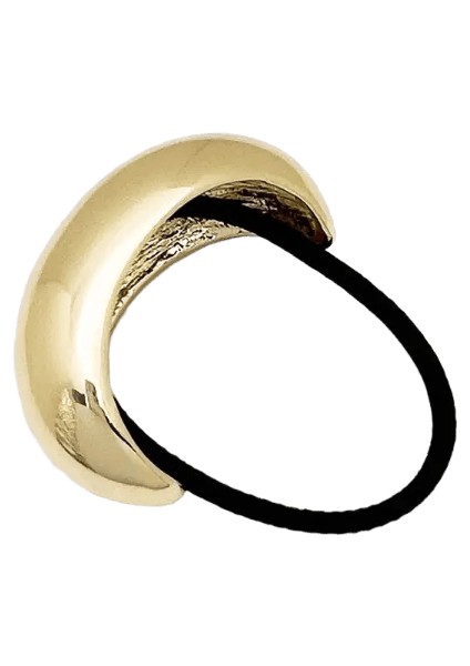 Basit Tıknaz Içi Boş Çift Katmanlı Metal Saç Klipleri Kadınlar Için Saç Bantları Elastik Scrunchies Saç Halatları Moda Saç Aksesuarları Metal Renk: A2 (Yurt Dışından)