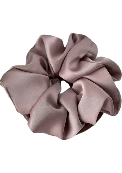 1pcs Kadınlar Ipek Saten Scrunchies Koreli Bayanlar Elastics Saç Band Ponytail Saç Accessorialscolor: Fildişi Gri (Yurt Dışından)