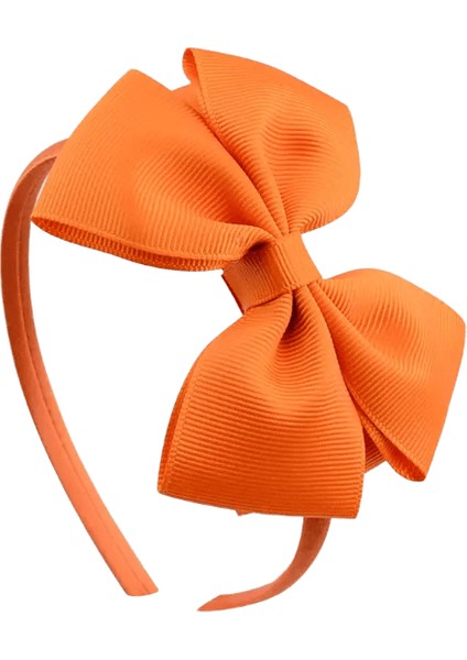Yeni Moda Katmanlı Saç Bantları Katı Grosgrain Kurdele Yayları Kafa Bandı El Yapımı Butik Saç Aksesuarları Kadınlar Için Saç Aksesuarları Renk: Turuncu (Yurt Dışından)