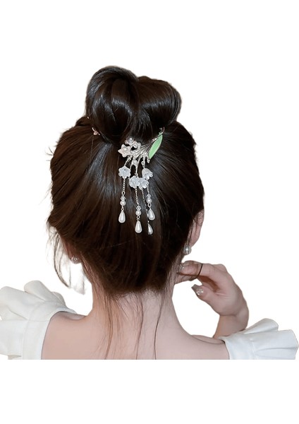 Yeni Kadınlar Zarif Lüks Rhinestone Tel Ponytail Saç Pençeleri Lady Tatlı Köfte Saç Klipler Kafa Bandı Moda Saç Aksesuarları Renk: Square Rhinestone (Yurt Dışından)