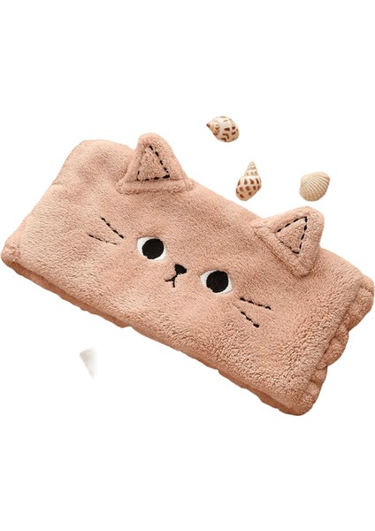 Kedi Mercan Polar Head Bantlar Kadınlar Için Sevimli Yumuşak Saç Yayları Kafa Bantları Yüz Makyaj Türbanlar Bandaj Kız Aksesuarlar: Pembe (Yurt Dışından)