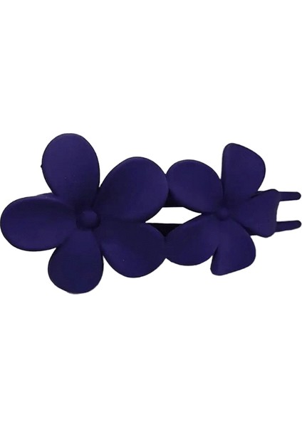 Buzlu Çiçek Saç Klipsleri Mat Saç Pençe Klipleri Kadınlar Için Kızlar Ince Kalın Kıvırcık Saçlar Kız Çocukları Saç Aksesuarları Ettescolor: Mor (Yurt Dışından)