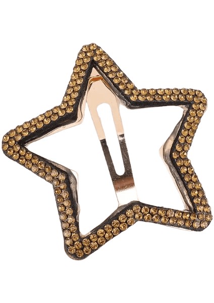 Moda Rhinestone Saç Klipler Koreli Basit Renkli Yıldız Dalgası Saçkırışları Kadınlar Snap Saç Taşınması Saç Çabuk Yeni Ürün Taşıma Aksesuarları Renk: Turuncu/boyut: 1 Pcs (Yurt Dışından)