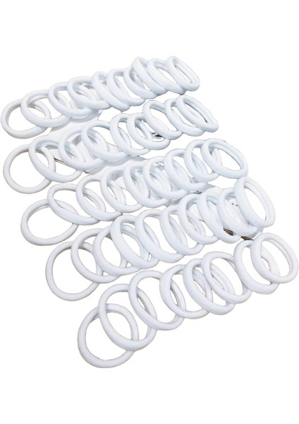 20/50/100 Adet Çocuklar Elastik Saç Bantları Kızlar Sweets Scrunchie Lastik Bant Saç Bağları Klipler Kafa Bandı Saç Aksesuarlarırenk: Beyaz / Boyut: 20 Adet (Yurt Dışından)