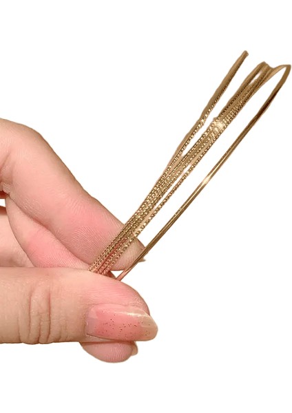 Yeni Ince Altın Renkli Kafa Bantları Kadın Çok Katmanlı Alaşımlı Saç Çember Çift Kök Metal Saç Bantları Saç Aksesuarları Pürüzsüz Kafa Hoopcolor: Altın 2 (Yurt Dışından)