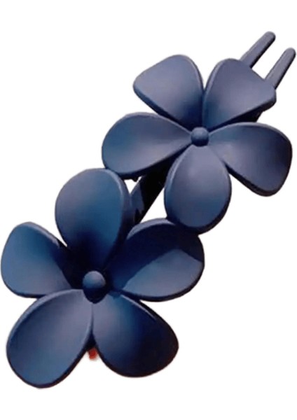 Buzlu Çiçek Saç Klipsleri Mat Saç Pençe Klipleri Kadınlar Için Kızlar Ince Kalın Kıvırcık Saçlar Kız Çocukları Saç Aksesuarları Ettes Renk: Lacivert (Yurt Dışından)