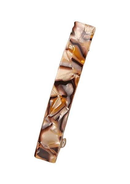 Zarif Leopar Saç Klipleri Asetat Vintage Fransız Saç Tokası Renkli Geometrik Mermer Yay Klipleri Basit Moda Saç Aksesuarları Renk: A2 (Yurt Dışından)