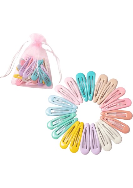 10/20/30/40 Yeni Kızlar Sevimli Renkli Whate Fall Saç Penileri Tatlı Saç Klipler Çocuk Ettes Kaydır Klip Moda Saç Aksesuarları Renk: 20 Pcs Açık Renkler (Yurt Dışından)